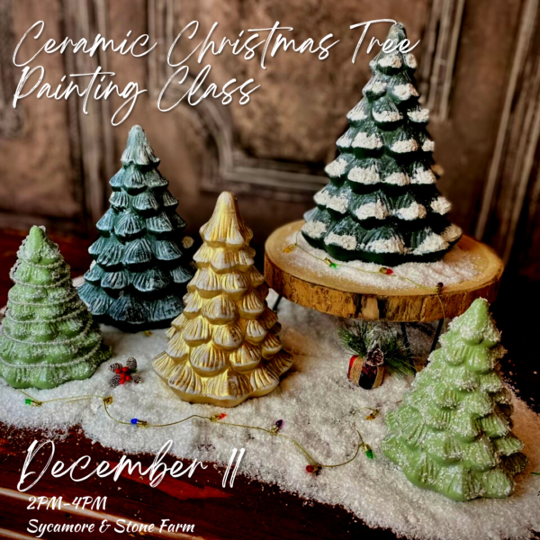 Ceramic Christmas Tree Painting Class Showit Blog